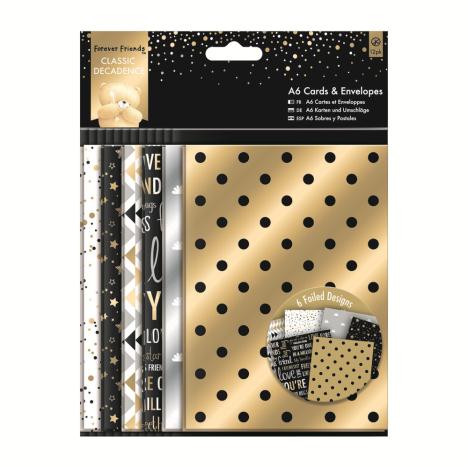 A6 Classic Decadence Forever Friends Cards & Envelopes